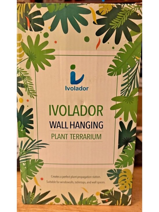 Ivolador Other - Ivolador Wall Hanging Plant Terrarium With Wooden Frame Glass Tubes Houseplants